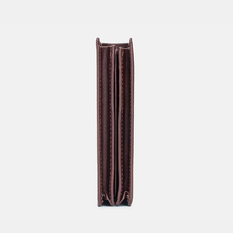 Anti-Theft RFID Protected Multi-Slot Real Leather Wallet