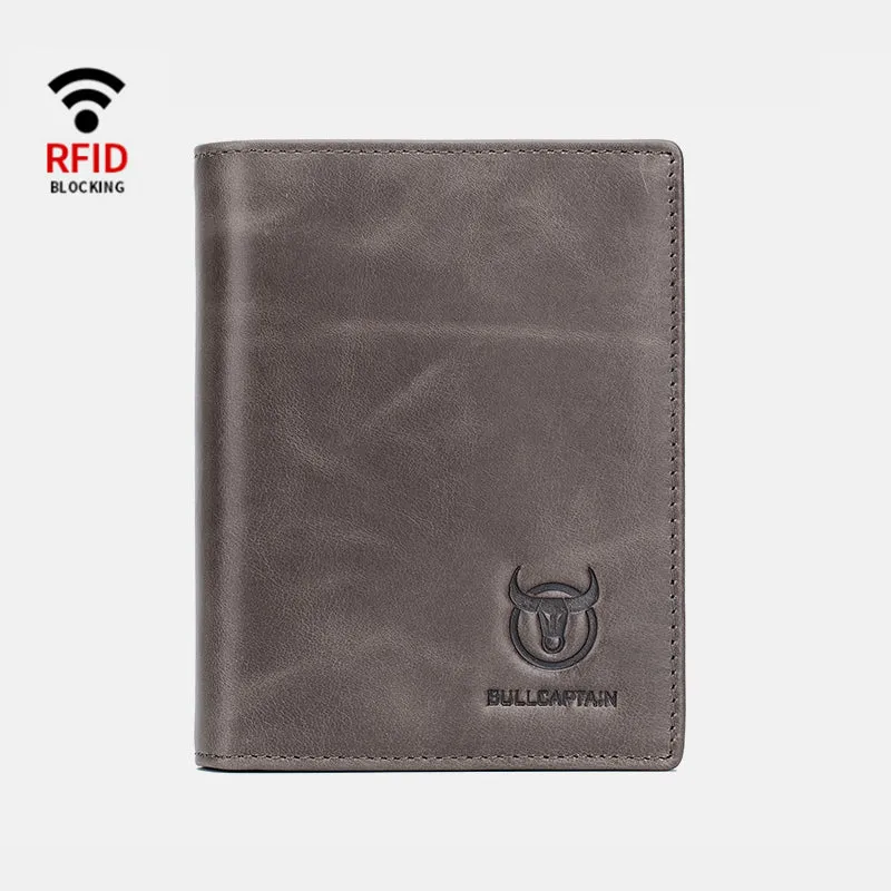 Anti-Theft RFID Protected Multi-Slot Real Leather Wallet