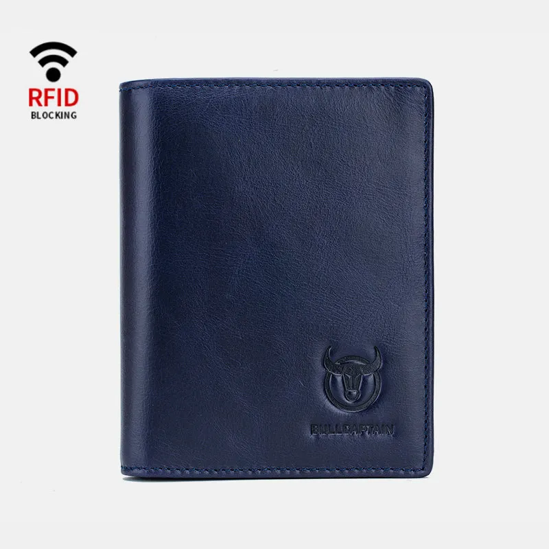 Anti-Theft RFID Protected Multi-Slot Real Leather Wallet