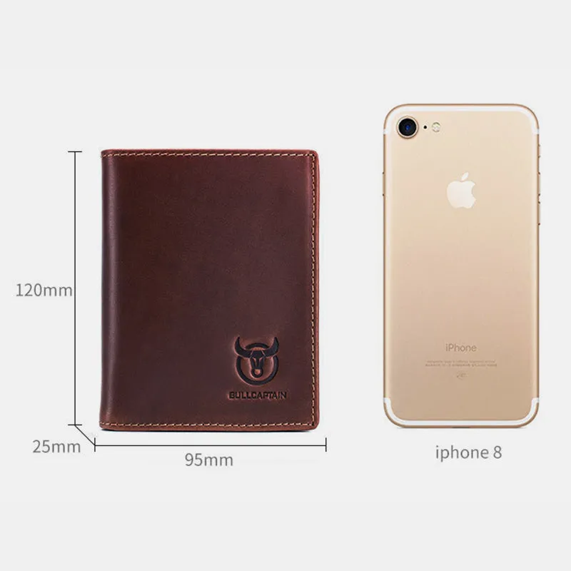 Anti-Theft RFID Protected Multi-Slot Real Leather Wallet