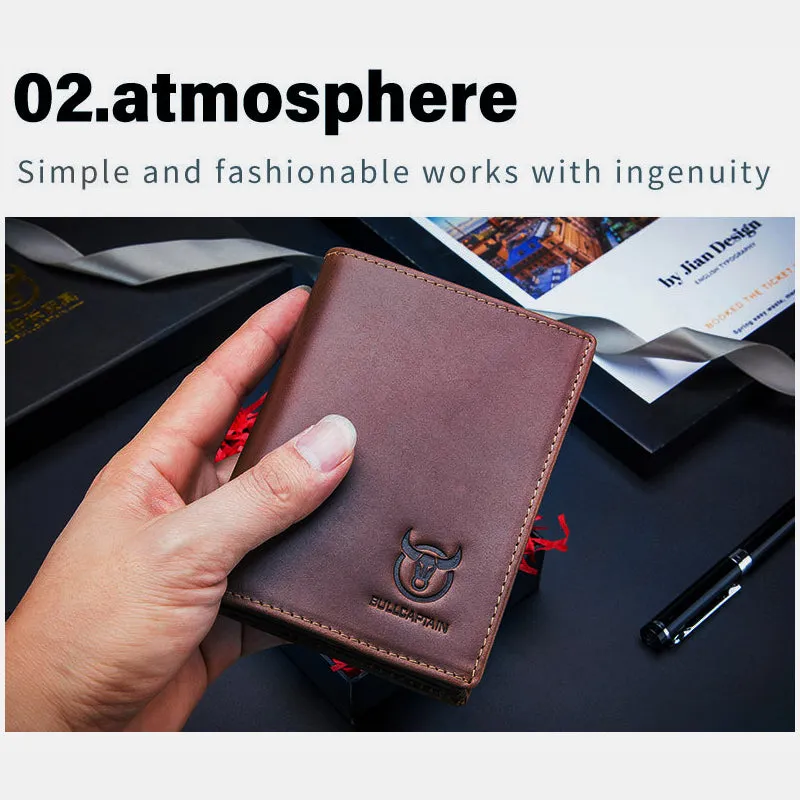 Anti-Theft RFID Protected Multi-Slot Real Leather Wallet