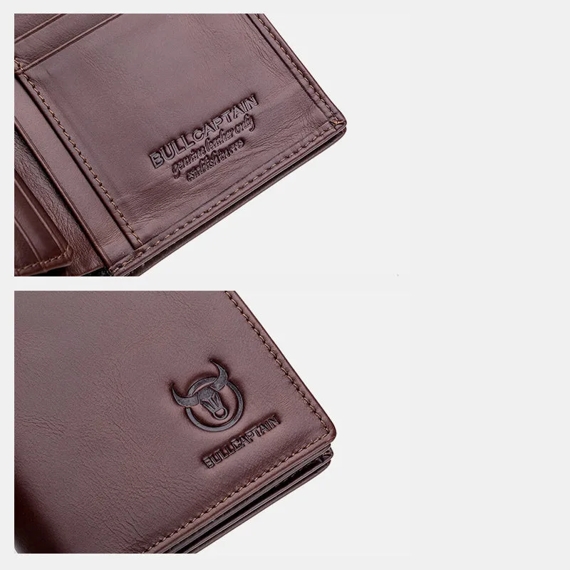 Anti-Theft RFID Protected Multi-Slot Real Leather Wallet
