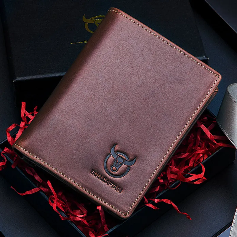 Anti-Theft RFID Protected Multi-Slot Real Leather Wallet