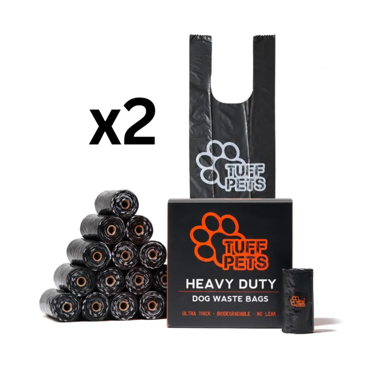 Biodegradable Dog Poo Bags - Heavy Duty with Tie Handles