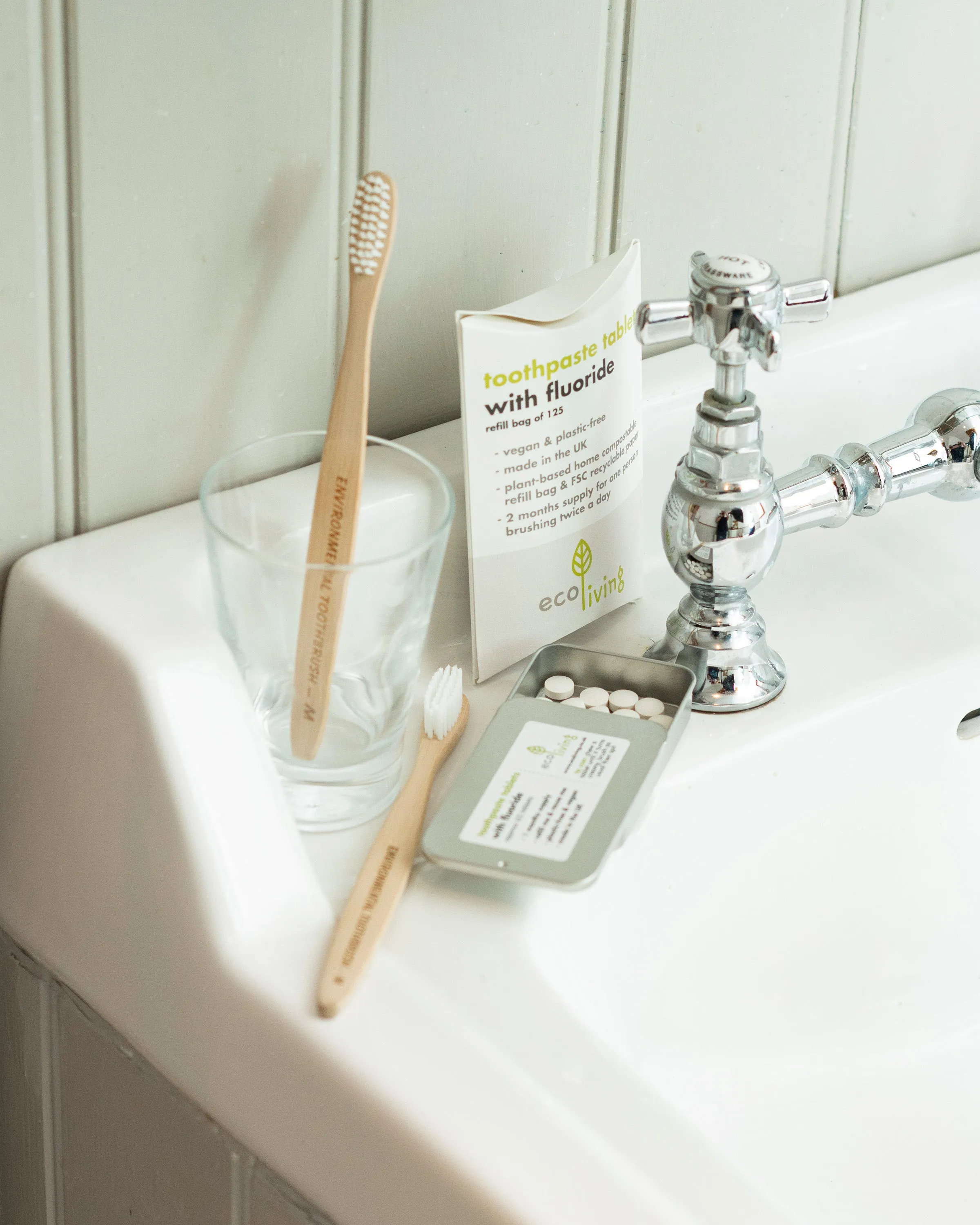 Eco Living Toothpaste Tablets - With Flouride