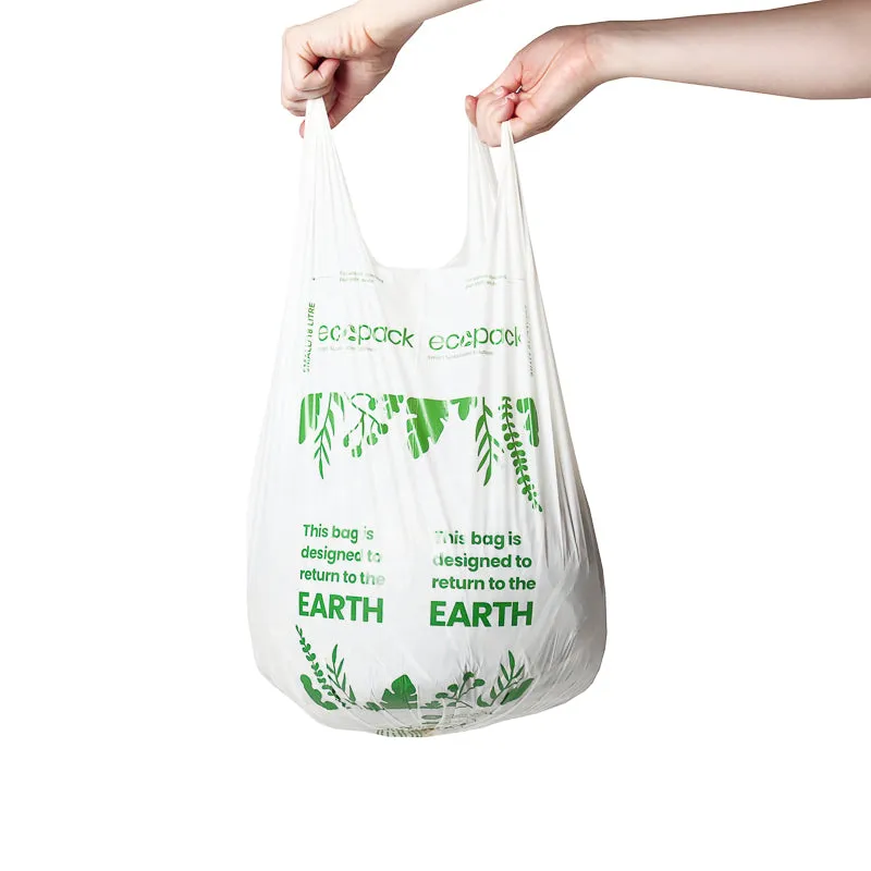 Ecopack 18L Small Compostable Bin Liners (1 Roll/20 Bags)