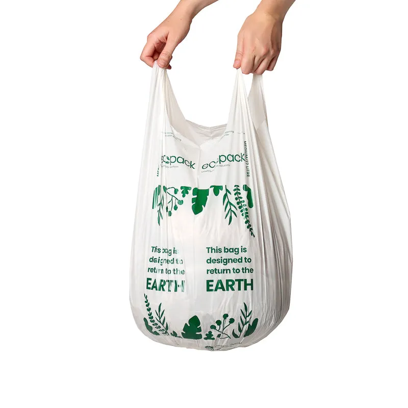 Ecopack 27L Medium Compostable Bin Liners Bundle (3 Rolls/60 Bags)