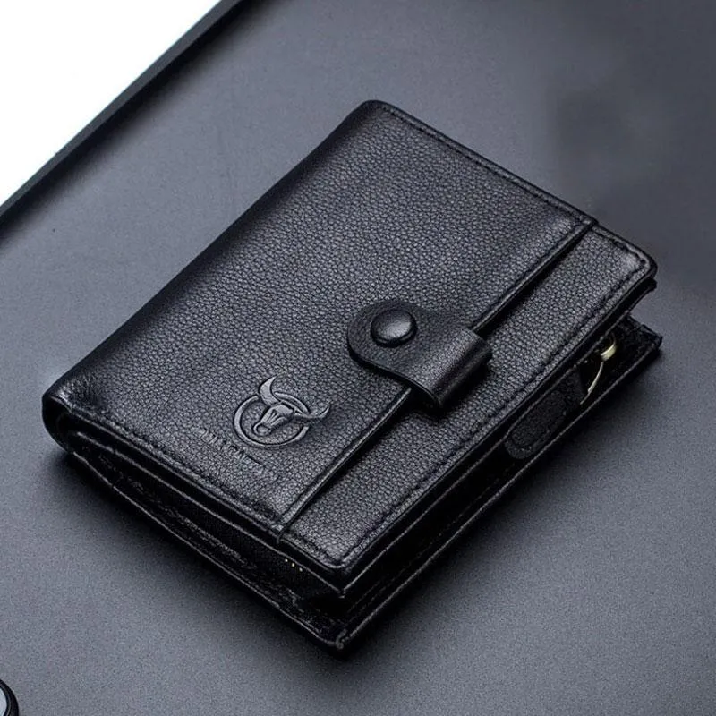 Genuine Leather Vintage Card Holder Money Clip Wallet