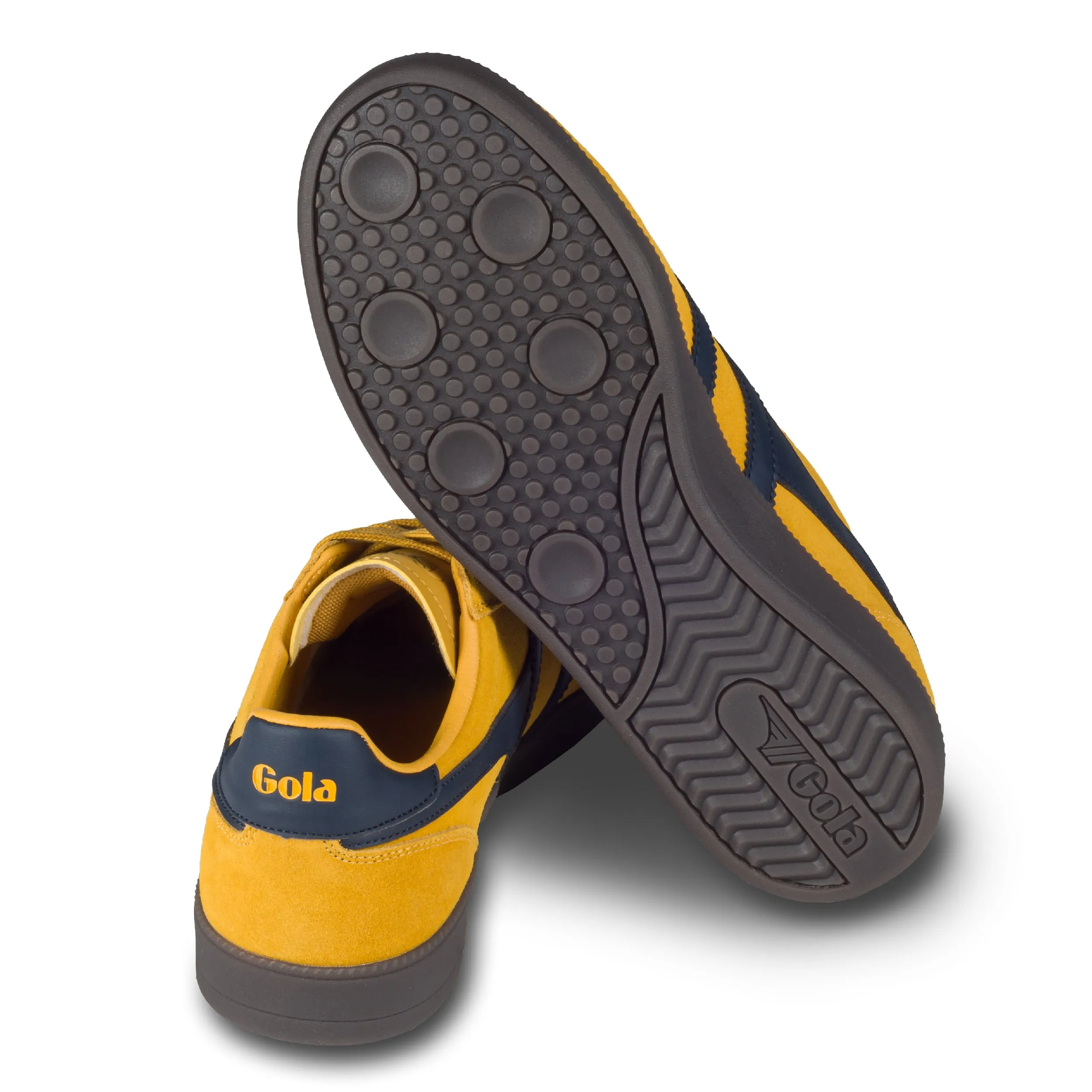 GOLA Herren Sneaker Viper gelb/blau, Wildleder (CMB735 Sun/Navy/Dark Gum)