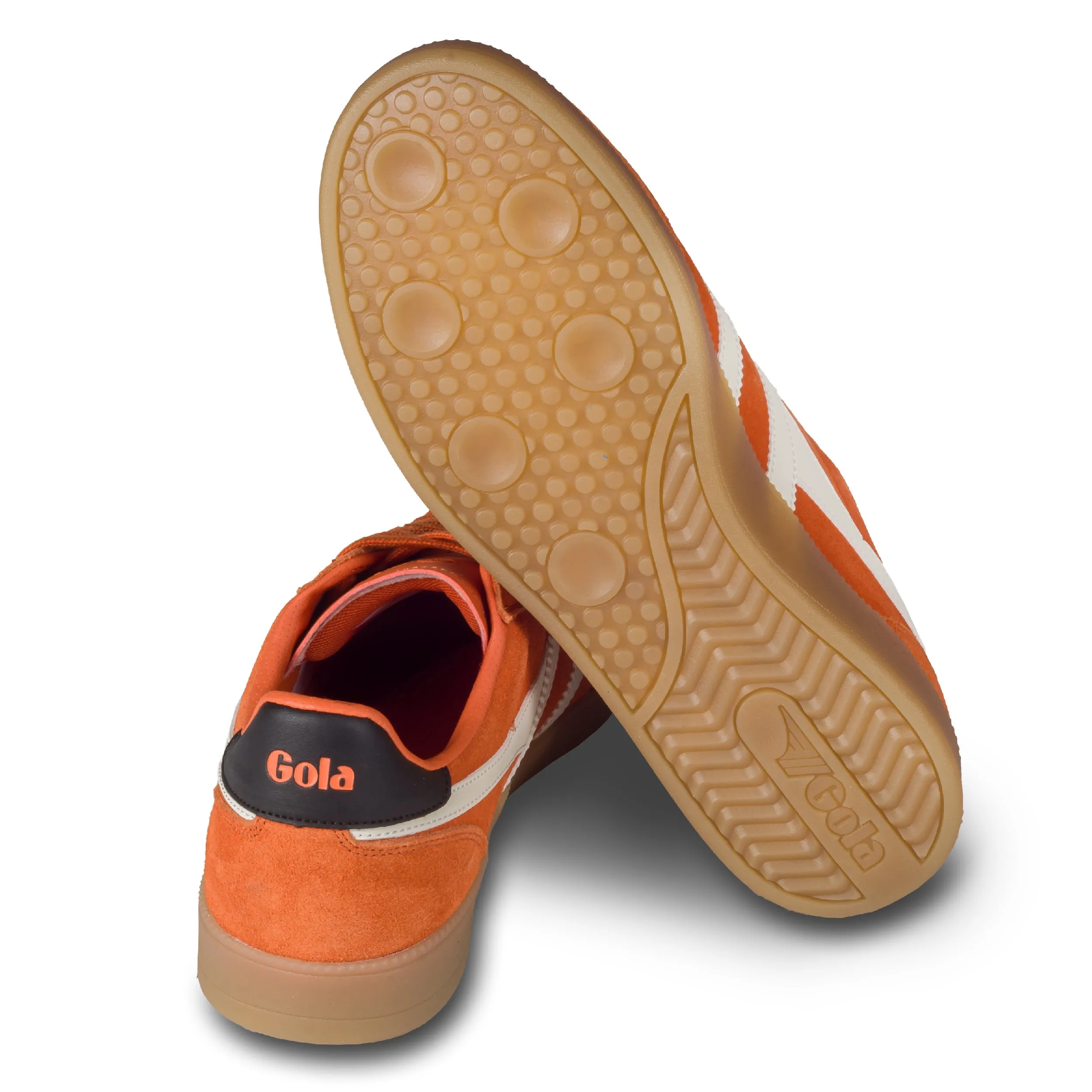 GOLA Herren Sneaker Viper orange/weiß, Wild-Leder (CMB735 Moody Orange/Off White/Black/Gum)