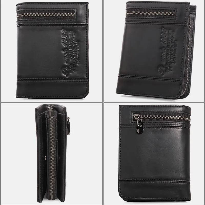 Large Capacity Bifold Retro Wallet
