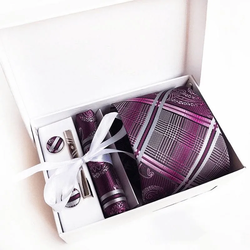 Men's 5 Piece Tie Accessory Gift Set Weave