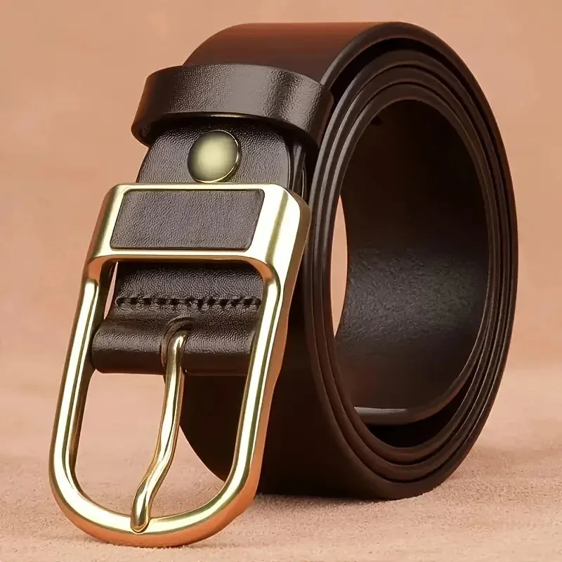Men's Trendy Casual Belt For Men Coboy Style Belts Pin Buckle Belt Jeans Retro Belt Business Casual Belt