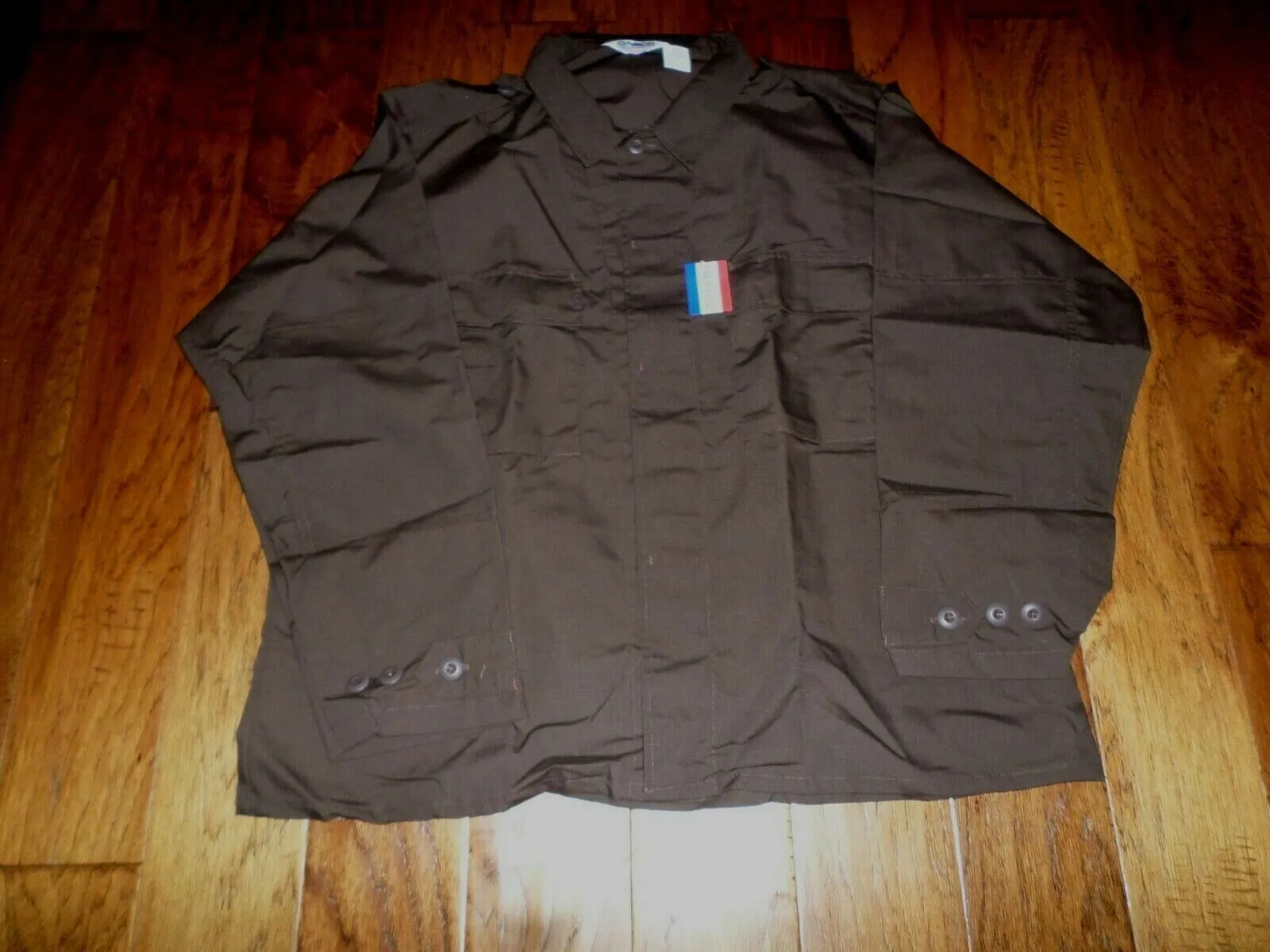 MILITARY STYLE 2 POCKET MEN'S BDU SHIRT LS COTTON/POLY POLICE SECURITY USA MADE