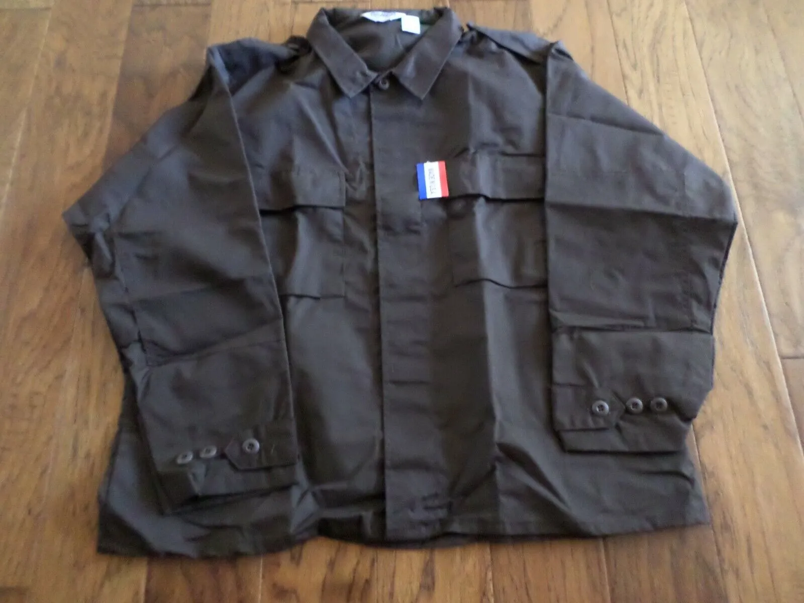 MILITARY STYLE 2 POCKET MEN'S BDU SHIRT LS COTTON/POLY POLICE SECURITY USA MADE
