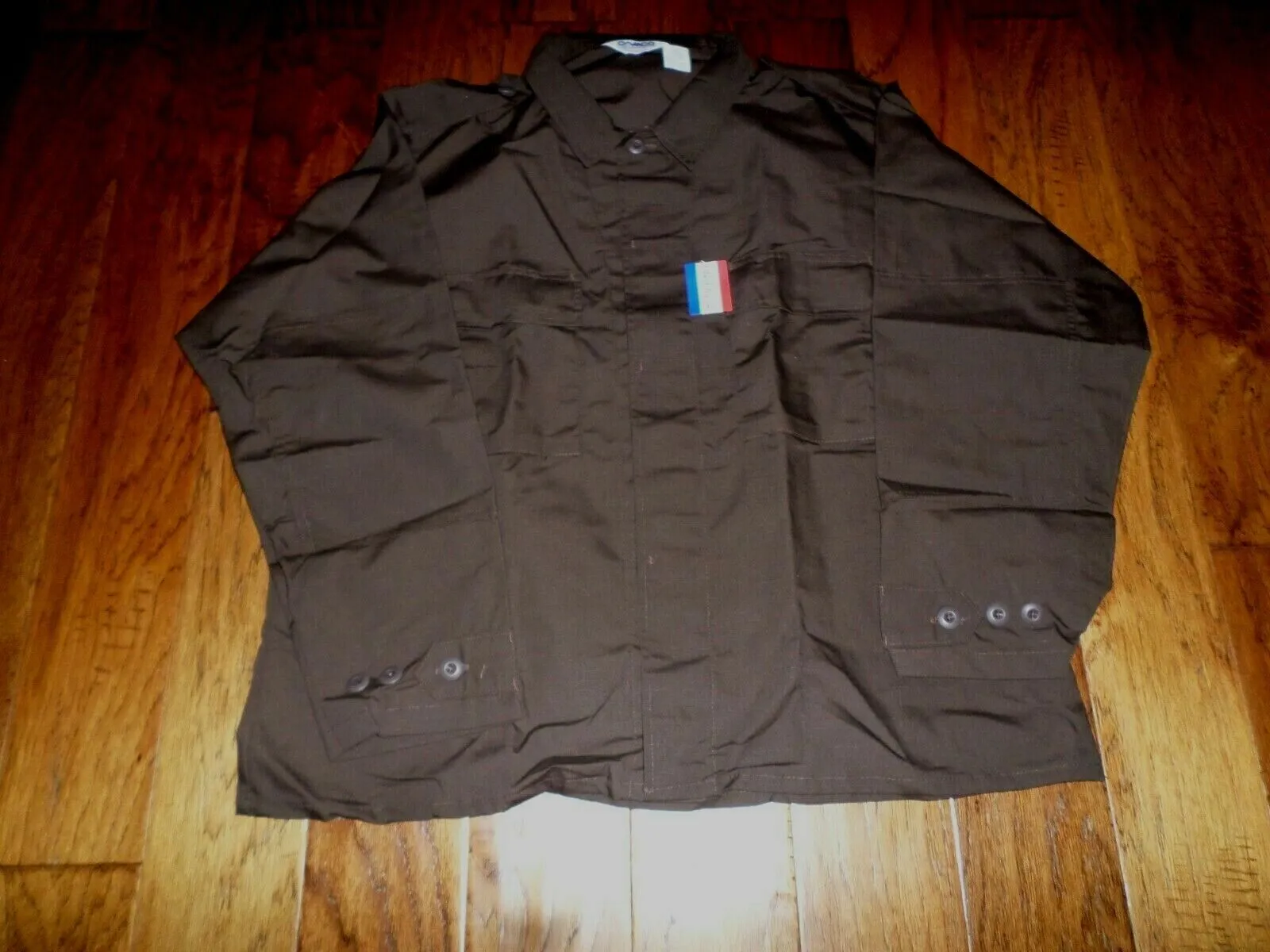 MILITARY STYLE 2 POCKET MEN'S BDU SHIRT LS COTTON/POLY POLICE SECURITY USA MADE