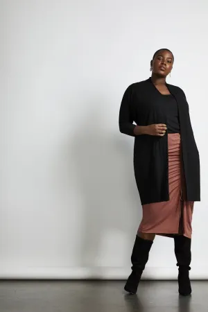 Oki Relaxed Cardi in Jet Black