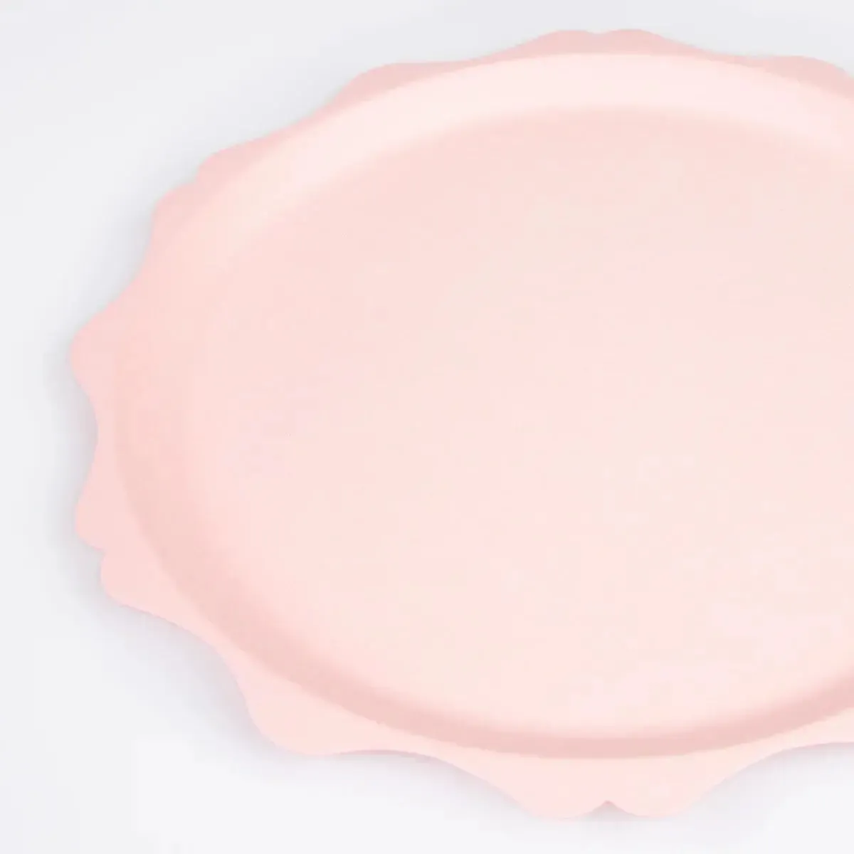 Pink Decorative Edge Compostable Dinner Plates (x 8)