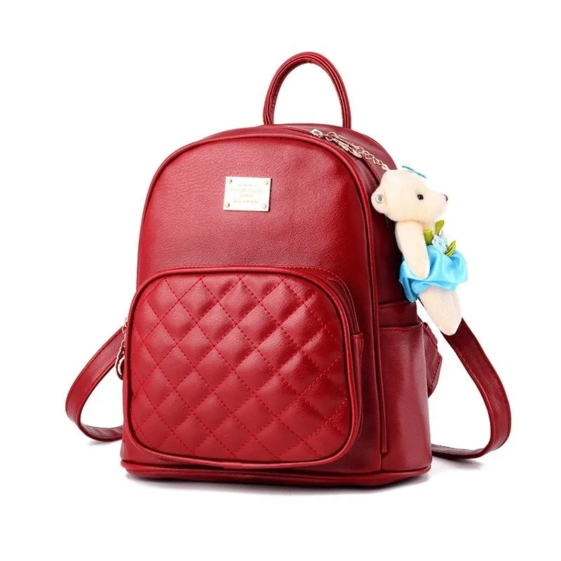 Quilted Pattern Medium Backpack