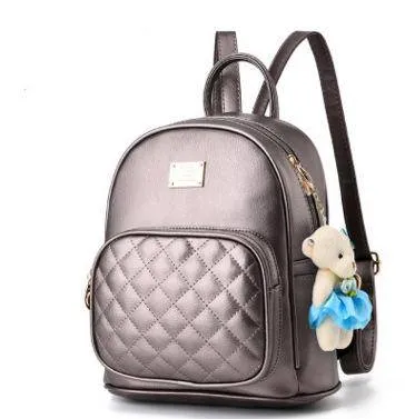 Quilted Pattern Medium Backpack