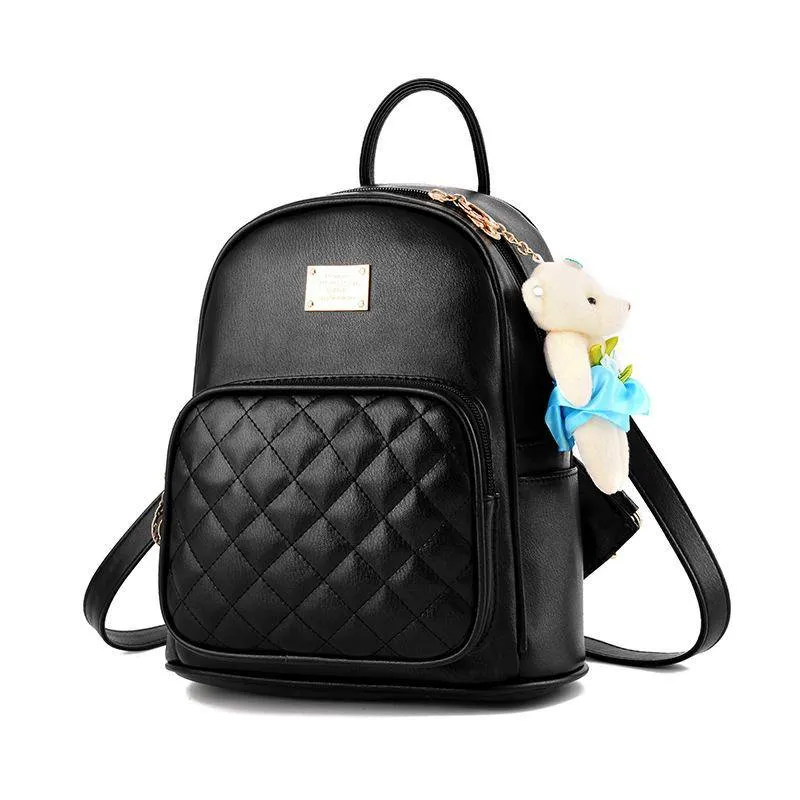Quilted Pattern Medium Backpack