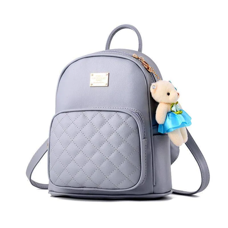 Quilted Pattern Medium Backpack