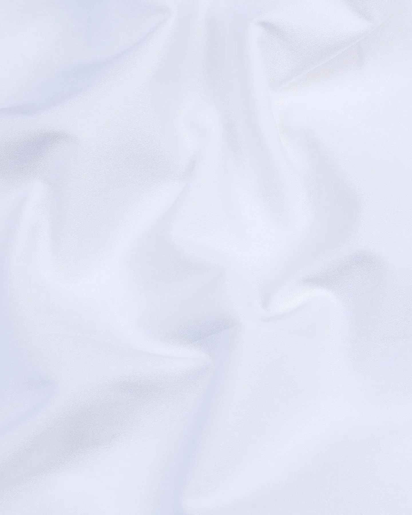 Satin White With Black Cuff And Collar Designer Cotton Shirt