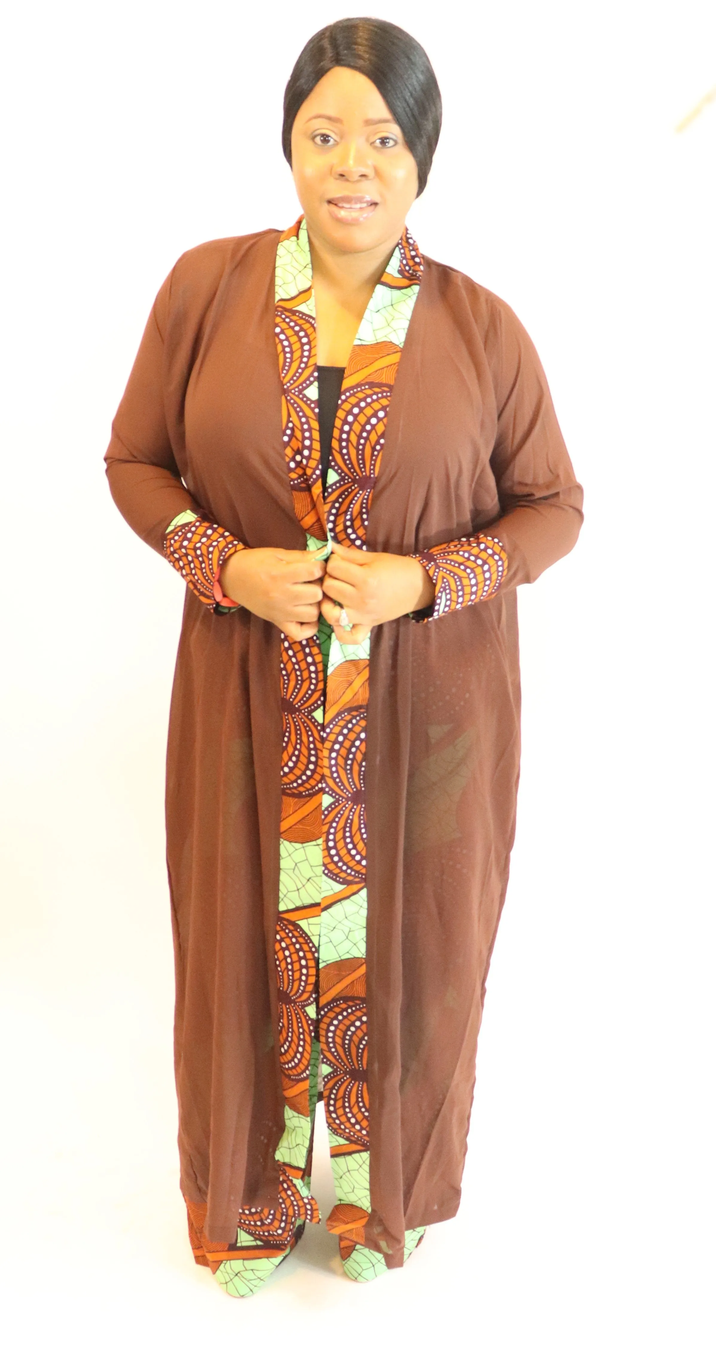 Sheer Divine Kimono and Trouser Set | CATICA Couture