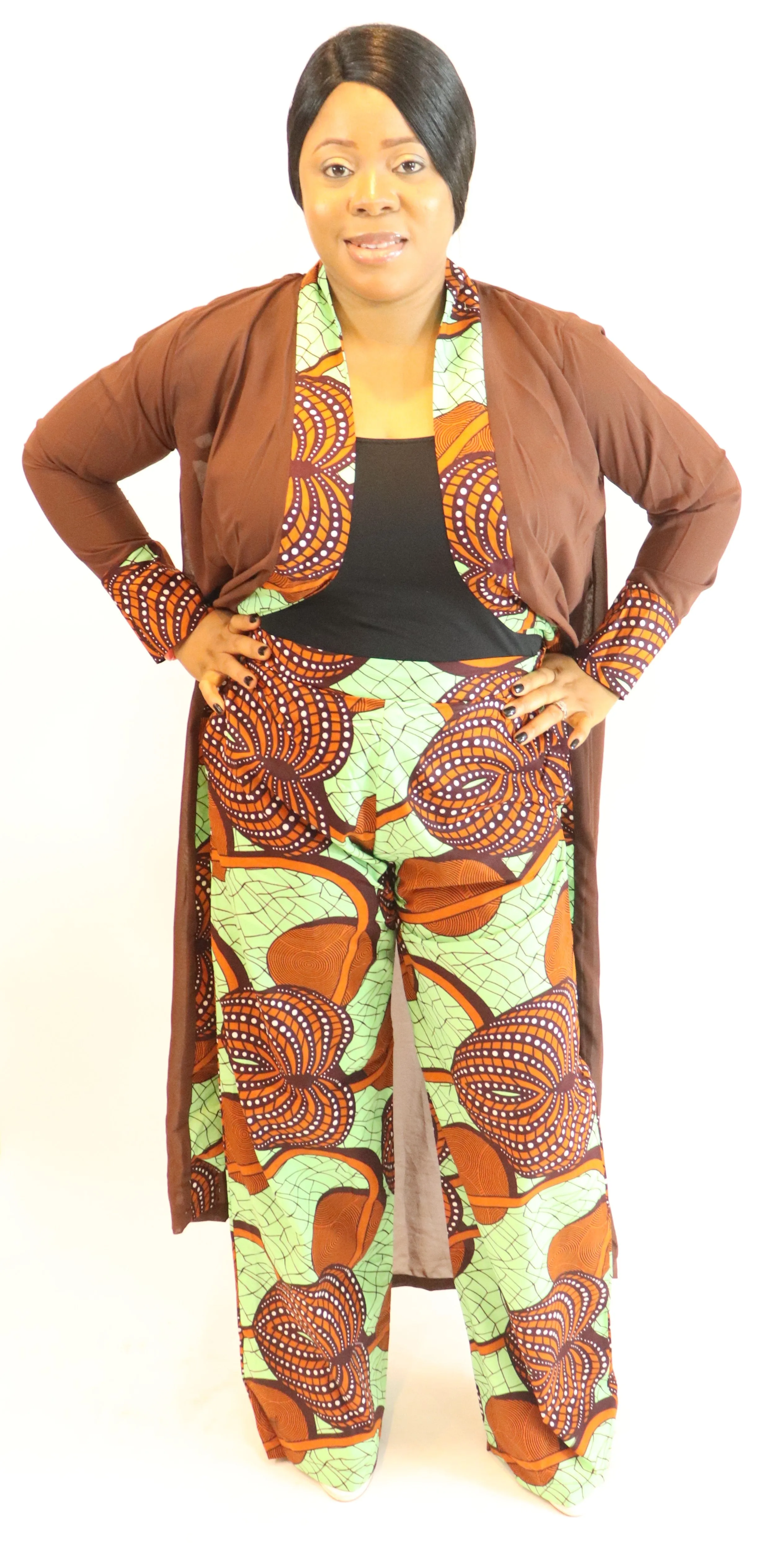 Sheer Divine Kimono and Trouser Set | CATICA Couture
