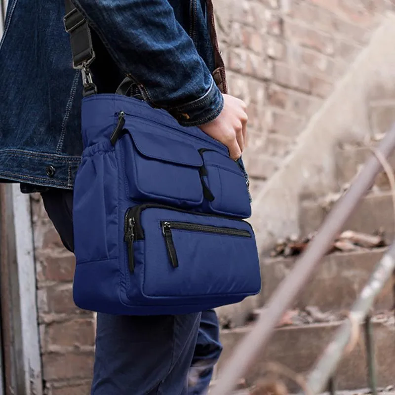 Usb Charging Multi-Pocket Handbag Crossbody Bag