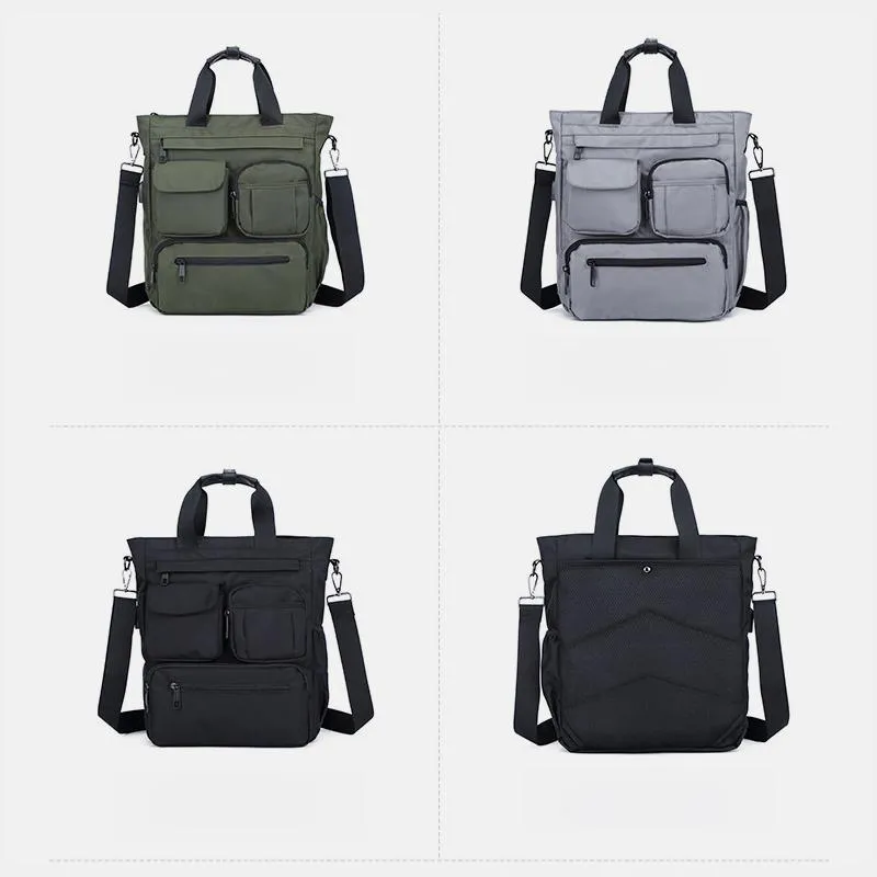 Usb Charging Multi-Pocket Handbag Crossbody Bag